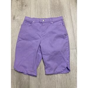 Gloria Vanderbilt Lavender Bermuda Shorts, Size 8P